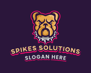 Spikes - Bulldog Collar Gaming logo design