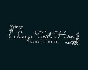 Luxury - Wedding Ornate Wordmark logo design