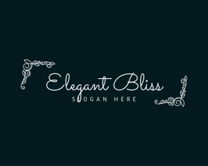 Bridal - Wedding Ornate Wordmark logo design