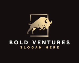 Premium Bull Animal logo design