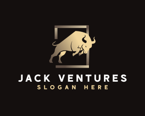 Premium Bull Animal logo design