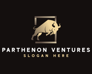 Premium Bull Animal logo design