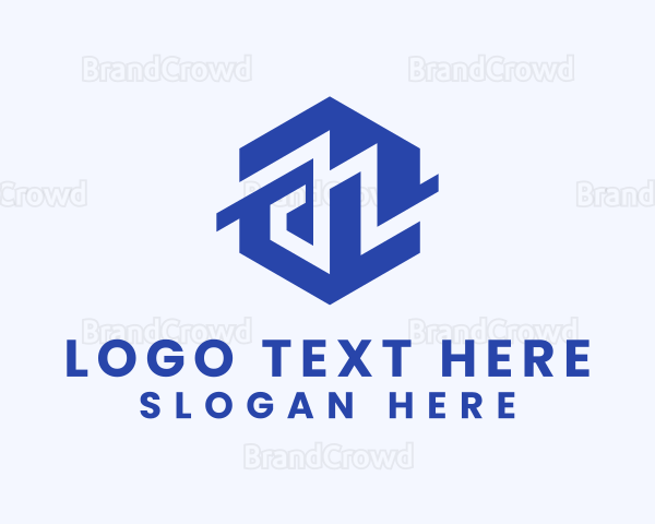 Geometric Modern Letter N Logo