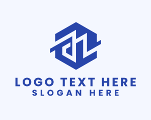 Recording Studio - Geometric Modern Letter N logo design