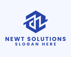 Geometric Modern Letter N  logo design