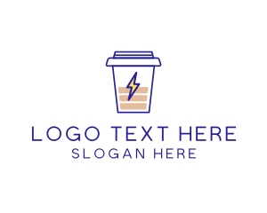 Charging - Coffee Cup Charger logo design