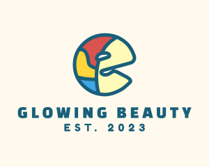 Learning - Colorful Letter E logo design