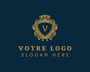 Ribbon - Crown Shield Hotel logo design