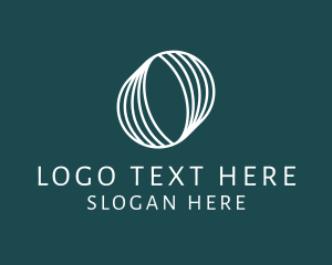 White - Whole Note Geometric logo design