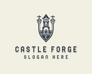 Castle Academia Fortress logo design