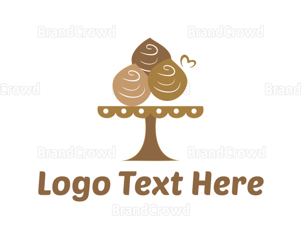 Chocolate Muffin Dessert Logo