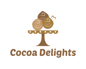 Chocolate Muffin Dessert  logo design