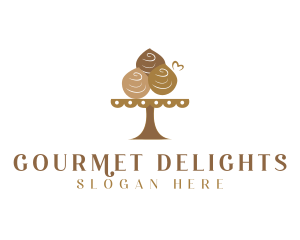 Chocolate Muffin Dessert  logo design