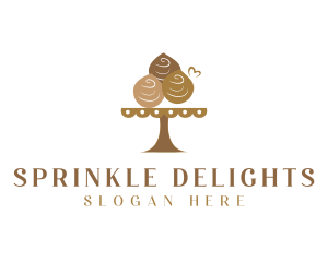 Chocolate Muffin Dessert  logo design