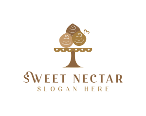 Chocolate Muffin Dessert  logo design