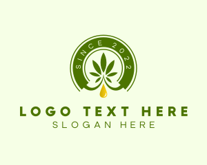 Dispensary - Cannabis Plant Oil Extract logo design