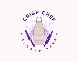 Kitchen Apron Baker logo design