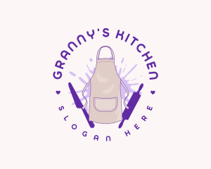 Kitchen Apron Baker logo design