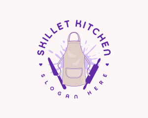 Kitchen Apron Baker logo design