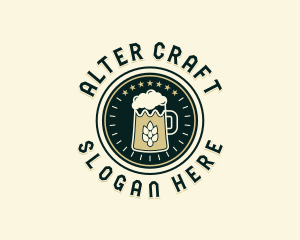 Craft Beer Brewing logo design