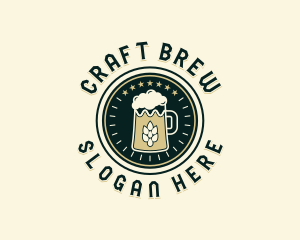 Craft Beer Brewing logo design