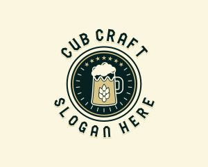 Craft Beer Brewing logo design