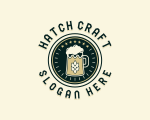 Craft Beer Brewing logo design