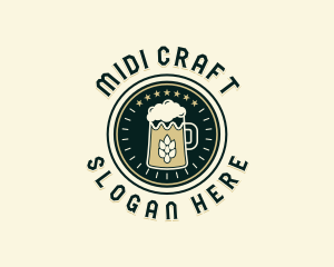 Craft Beer Brewing logo design