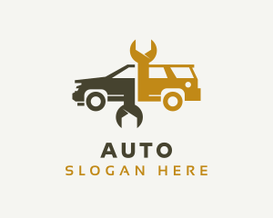 Car Wrench Mechanic logo design