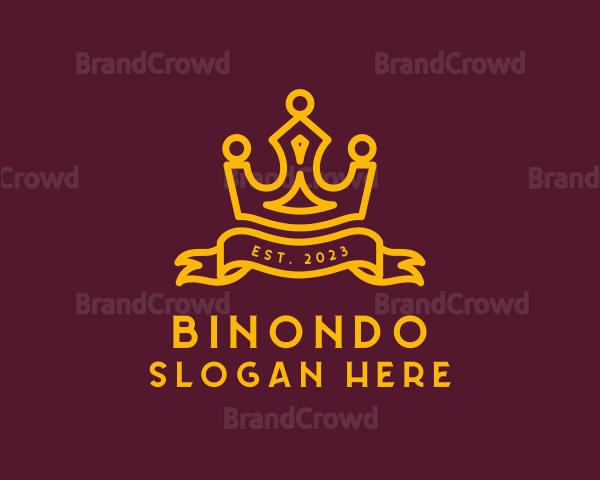 Fancy Crown Banner Logo