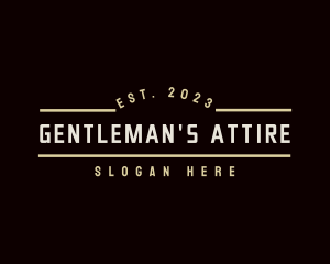Menswear - Generic Masculine Business logo design