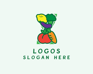 Durian - Organic Fruit Veggies logo design