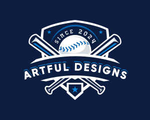 Sport Baseball Shield logo design