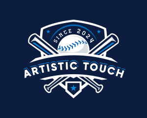 Sport Baseball Shield logo design