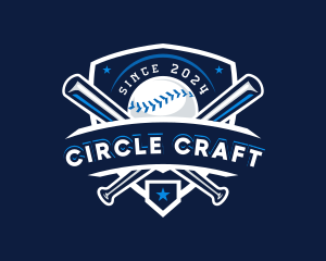 Sport Baseball Shield logo design