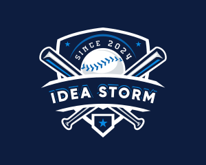 Sport Baseball Shield logo design