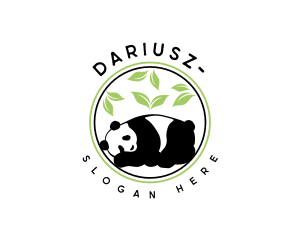 Garden  Bamboo Panda Logo