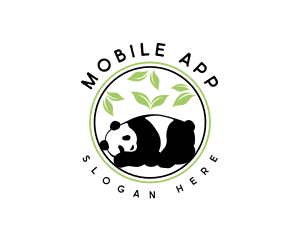 Garden  Bamboo Panda Logo