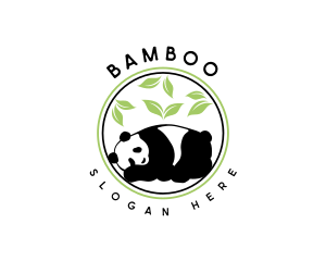 Garden  Bamboo Panda logo design