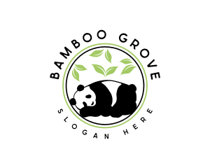 Bamboo - Garden  Bamboo Panda logo design