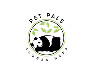 Garden  Bamboo Panda logo design