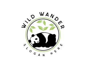 Garden  Bamboo Panda logo design