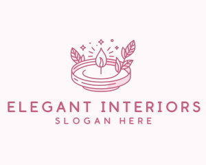 Scented Candle Wellness logo design