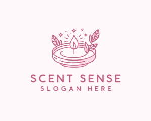 Scented Candle Wellness logo design