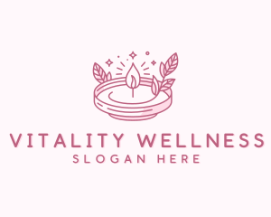 Scented Candle Wellness logo design