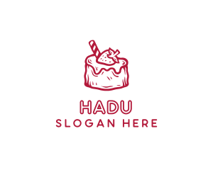 Sweet Strawberry Cake Logo