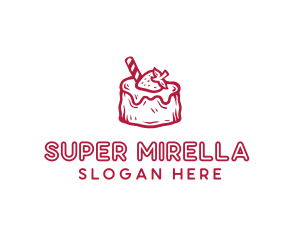 Sweet Strawberry Cake Logo