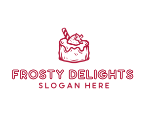 Icing - Sweet Strawberry Cake logo design