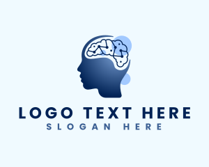 Psychotherapy - Psychology Mind Brain logo design