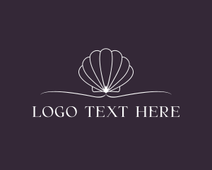 Line Art - Shell Clam Scallop logo design